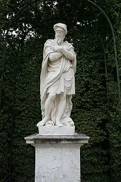 La copie du Flegmatique dans le parc48°&nbsp;48′&nbsp;23″&nbsp;N, 2°&nbsp;07′&nbsp;19″&nbsp;E