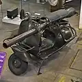 Vespa 150 TAP au  Musée des Blindés de Saumur à celui utilisé par les élèves de BC Freedom.