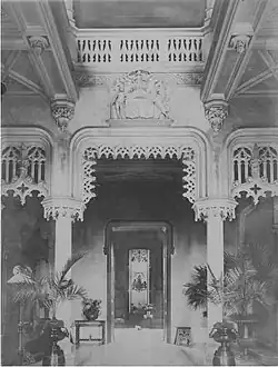Photographie ancienne du grand vestibule.
