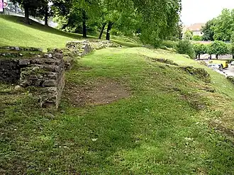 Vestiges des arènes de Besançon.