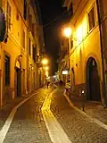 La rue Cavour à Marino.