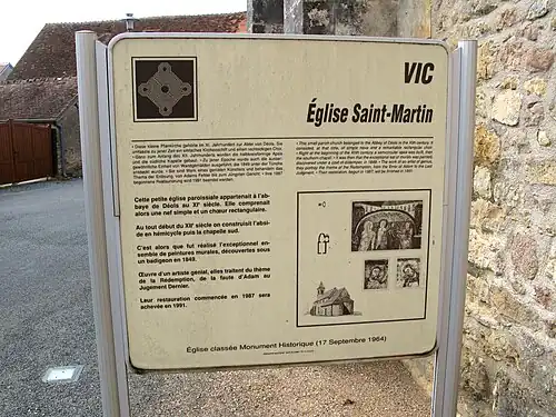 Le panneau d'information, en 2008.