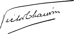 signature de Victor Chauvin