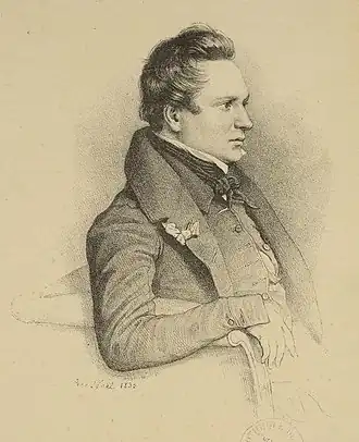 Victor Hugo de profil (1832).