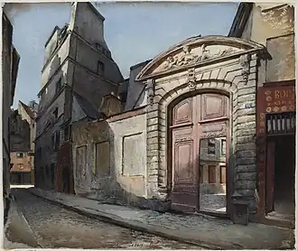 La rue en 1899.