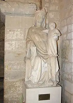 Vierge à l'enfant en l'église datant du XVIe&nbsp;siècle.