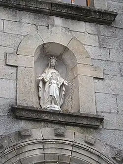 La Vierge de l'église de Saint-Privat.