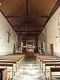 Vue depuis le fond de l'église