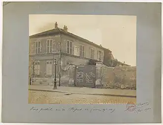 No&nbsp;61 : vue en 1900 (photographie de Jean Barry).