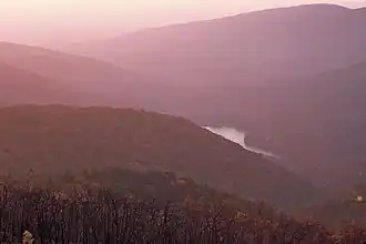 Le lac de barrage Charlottesville Reservoir.