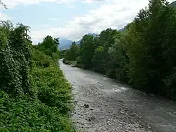 La Gresse depuis le centre-ville de Vif.