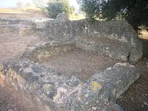 Fondations d'une salle.