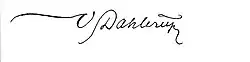 signature de Vilhelm Dahlerup