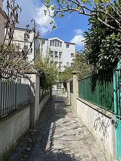 Vue depuis la rue Taclet.