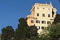 Villa Madre Cabrini (Gênes), vue depuis Corso Paganini, 2017