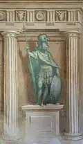 Paolo Farinati, La Sagesse (ou Minerve), environ 1590, fresque restaurée en 2016.