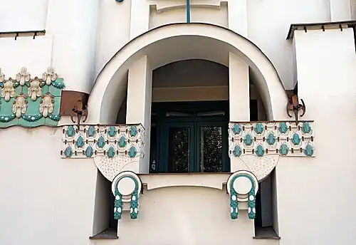 La loggia après la restauration de 2005.