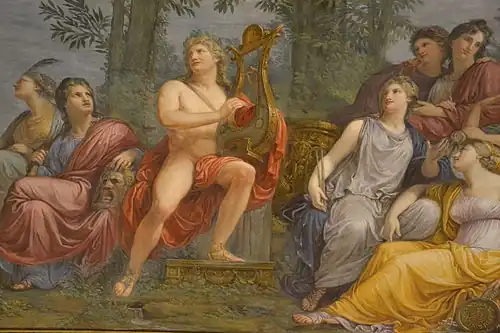 Le Parnasse, fresque, Villa Reale, Milan.