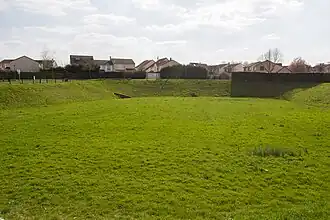 Le bassin de rétention d'eau du chemin d'Ambreville.