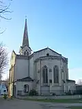 Le chevet de l'église Saint-Martin.