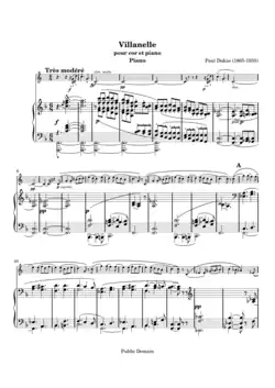 page de la partition