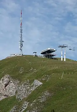 Gare d'arrivée du télésiege Bretaye - Le Grand Chamossaire à 2 107 m.
