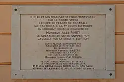 Plaque commémorative