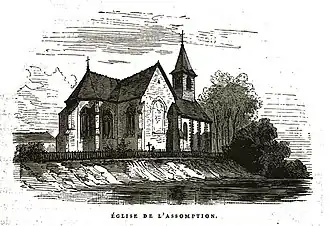 L'église au XIXe&nbsp;siècle par Charles Fichot.