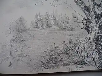 Villemolin, dessin de 1876.