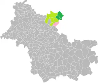 Villermain dans l'intercommunalité en 2016.