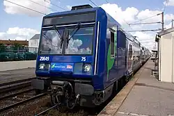 Z 20500, en livrée Transilien, rénové vu en août 2008.