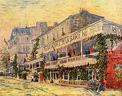 Le Restaurant de la Sirène à Asnières, 1887, huile sur toile, 54&nbsp;×&nbsp;65&nbsp;cm, Paris, musée d'Orsay (F313/JH1251).