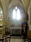 Bas-côté sud, chevet, chapelle St-Firmin.