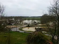 La Vingeanne en crue à Percey le Grand