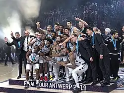 L'équipe championne d'Europe en 2018-2019.