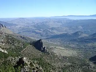 Col de las Palomas&nbsp;(es), vue vers le sud