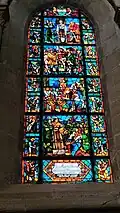 Vitrail de Charles Clément dédié au Major Davel dans la Cathédrale de Lausanne.