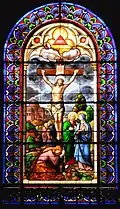 Le vitrail du portail