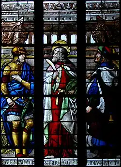 Chapelle Sainte-Catherine : Caleph, saint Barthélemy, Abdias.