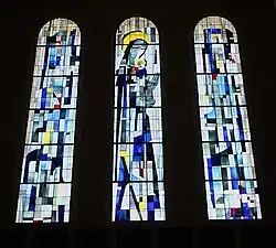Cathédrale Regina Mundi de Bujumbura, vitrail de Maurice Hizette, 1959