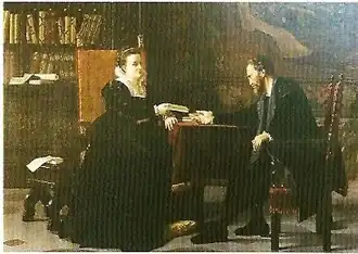 Michelangelo incontra Vittoria Colonna.