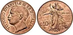 10 centimes de lire (1861-1911)