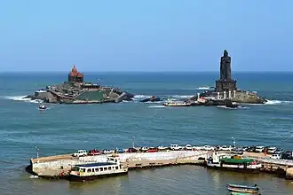 Kanyakumari ou Cap Comorin est la ville la plus méridionale de la péninsule indienne, située sur le cap du même nom.