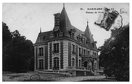 Le château, après transformation, au tournant du XXe siècle.