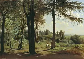 À la lisière de la forêt. Midi, huile sur toile. Musée des Beaux-Arts de Nijni Taguil
