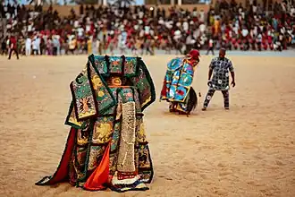 Animations des Egungun le 11 janvier 2025 durant les Vodun Days.