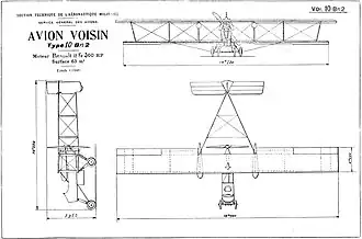 vue en plan de l’avion