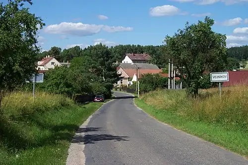 Vojníkov : rue principale.