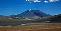 L'Incahuasi vu depuis la route 60, Fiambala (Argentine).