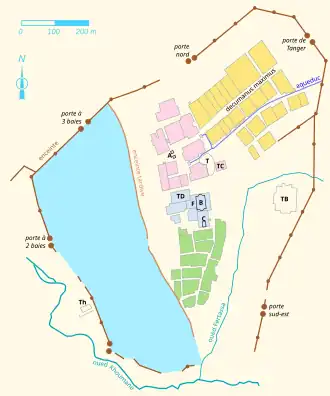 Plan général du site antique